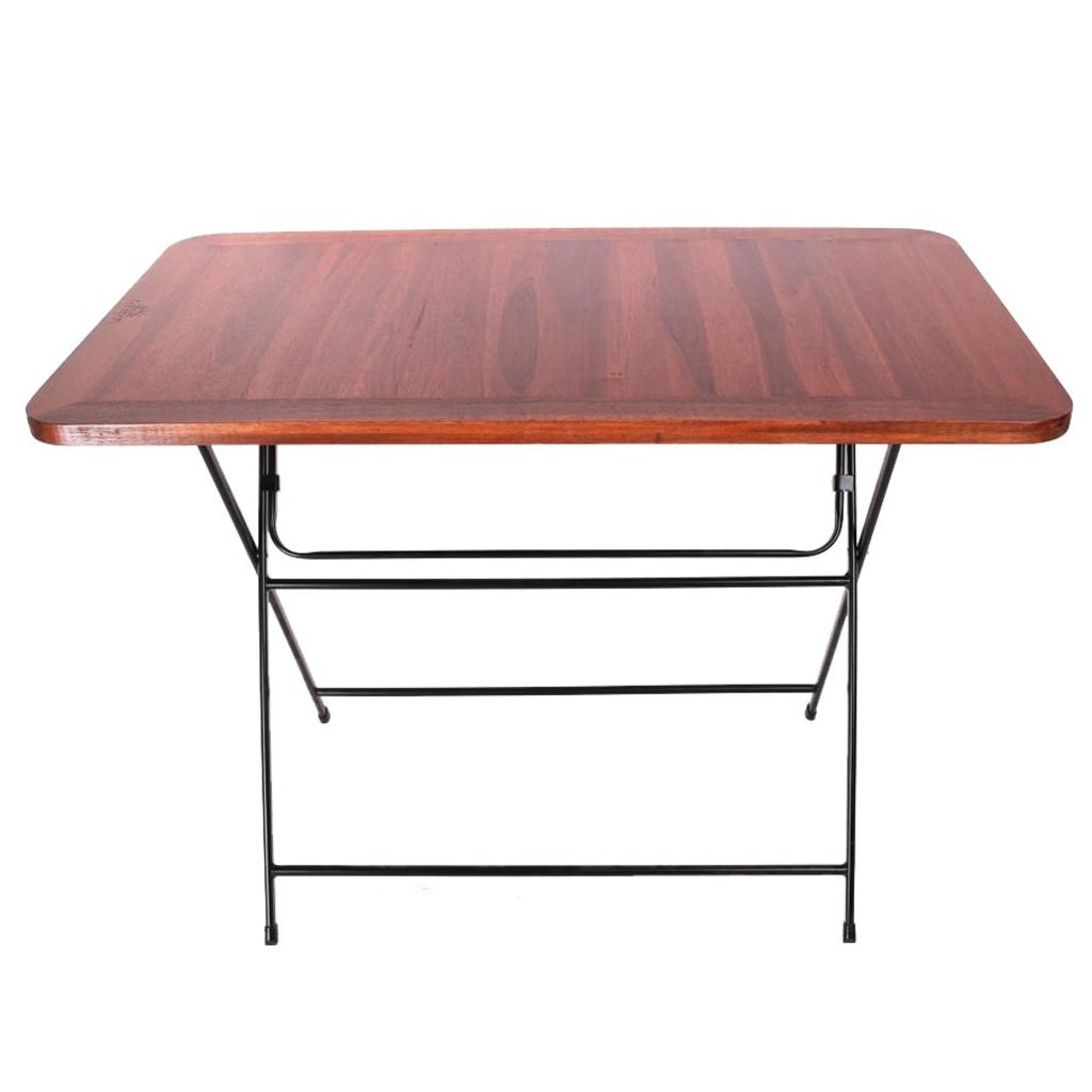 Bàn Fansipan Patio 04 - Sự kết hợp hoàn hảo giữa gỗ Acacia bền đẹp và khung sắt chống nước.