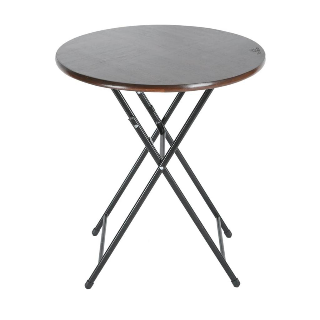 Hình ảnh tổng thể Bàn fansipan Patio tròn, nổi bật thiết kế gỗ và khung sắt bền chắc.