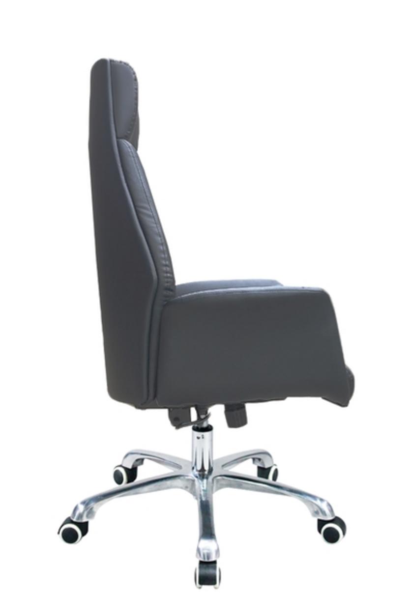 Bánh xe PU viền xám linh hoạt giúp di chuyển êm ái và giữ gìn sàn nhà văn phòng.