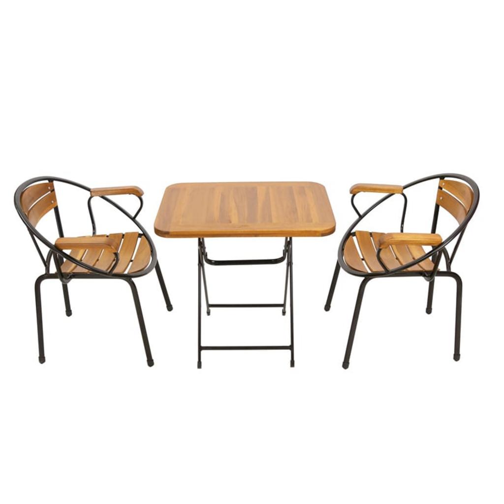 Bộ bàn ghế Fansipan Moon mini 01 ( 1 bàn chữ nhật 2 ghế)