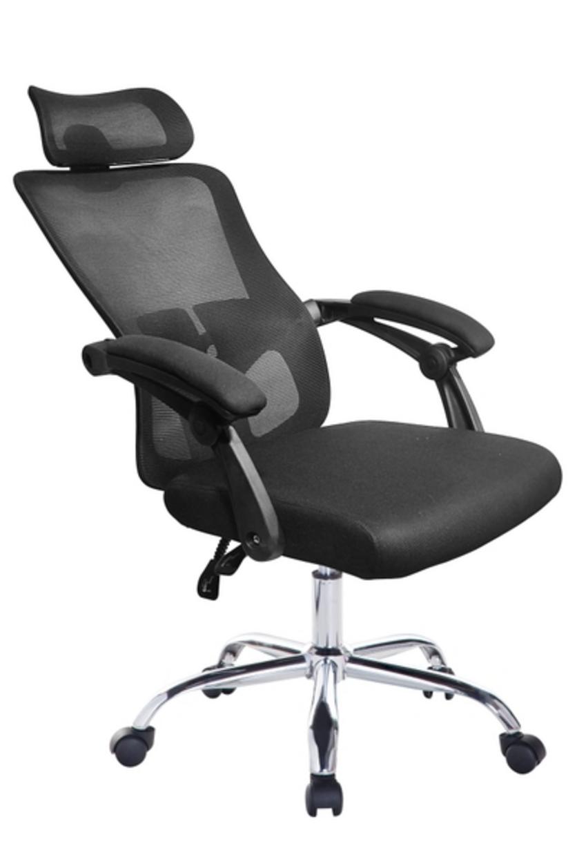 Hình ảnh chi tiết cho thấy cấu trúc khung nhựa và lớp lưới thoáng khí của ghế.