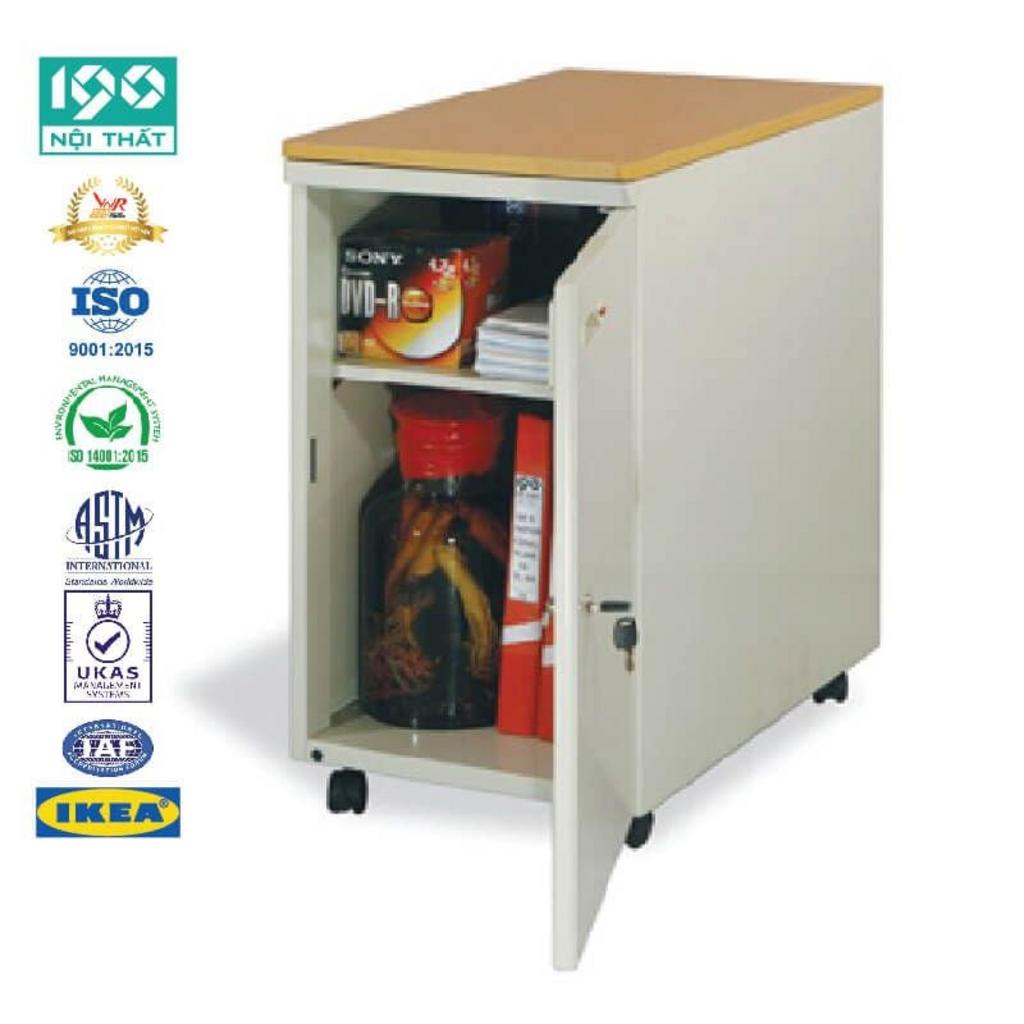 Bánh xe chịu lực, chống lật giúp di chuyển an toàn và tiện lợi.