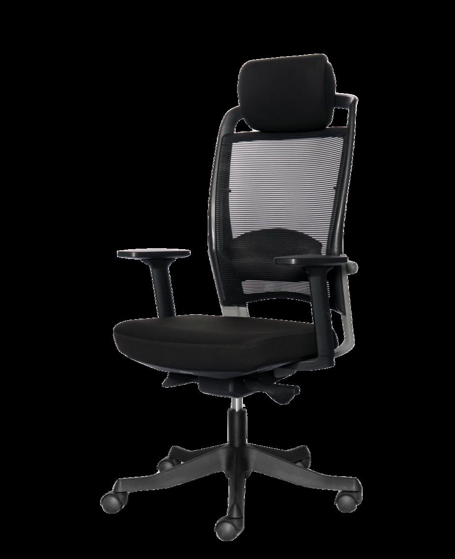 Chân ghế Ø700mm và bánh xe nylon φ50mm đảm bảo ổn định và chịu tải tới 150kg.