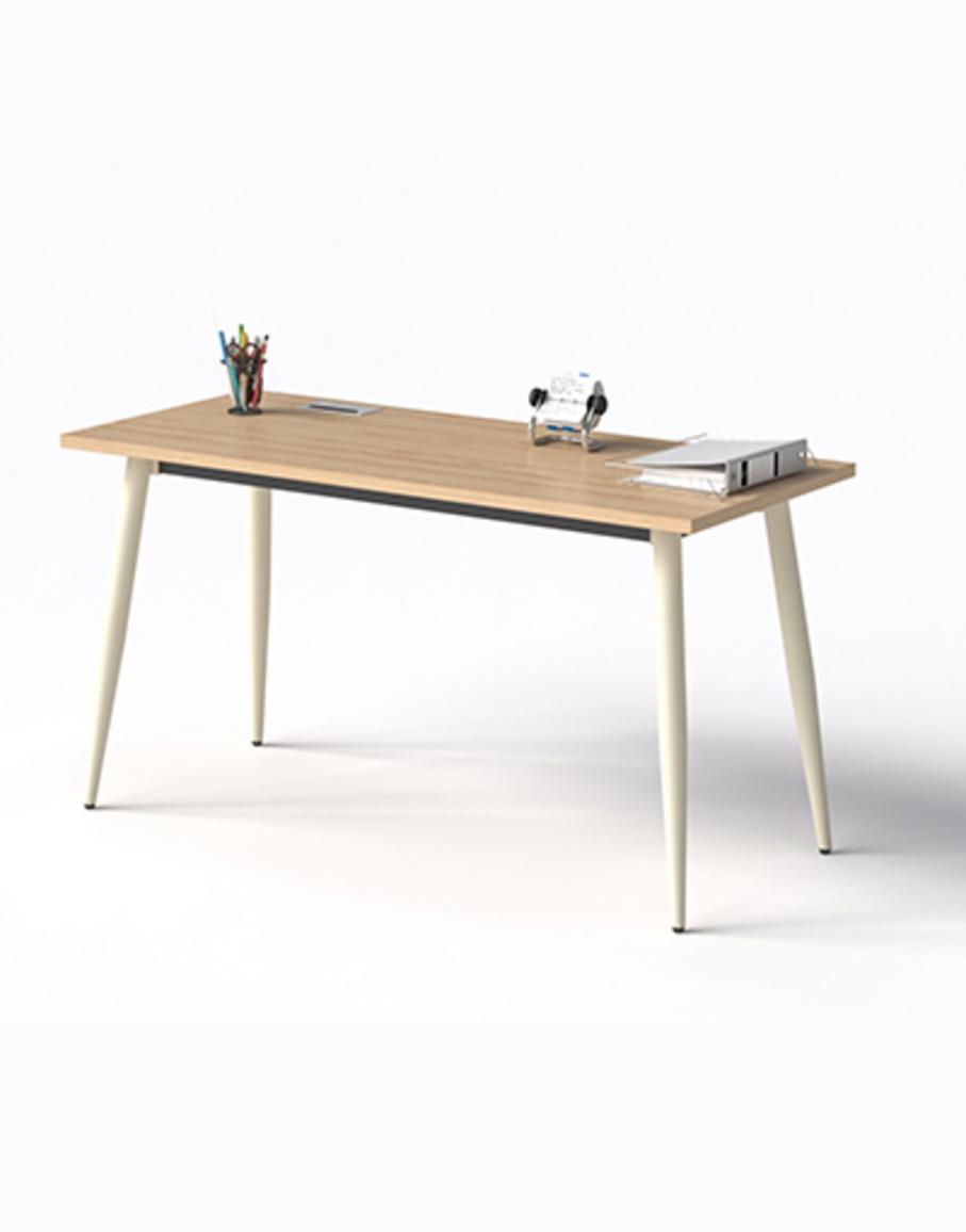 Chân sắt ống Ø50 tóp côn với sơn tĩnh điện màu kem hoặc đen mang lại sự bền bỉ và chắc chắn.