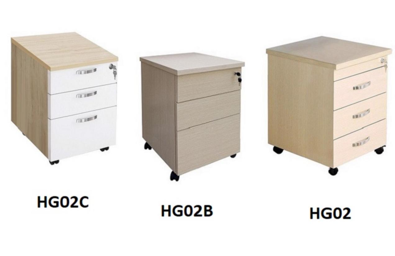 Bề mặt MFC phủ Melamine mang lại độ bền và tính thẩm mỹ cao cho Hộc gỗ HG02B.