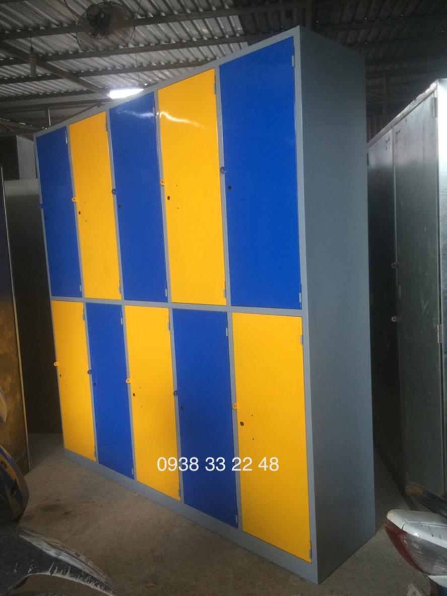 Chất liệu sắt cán nguội dày giúp tủ locker đảm bảo độ bền và khả năng chịu lực cao.