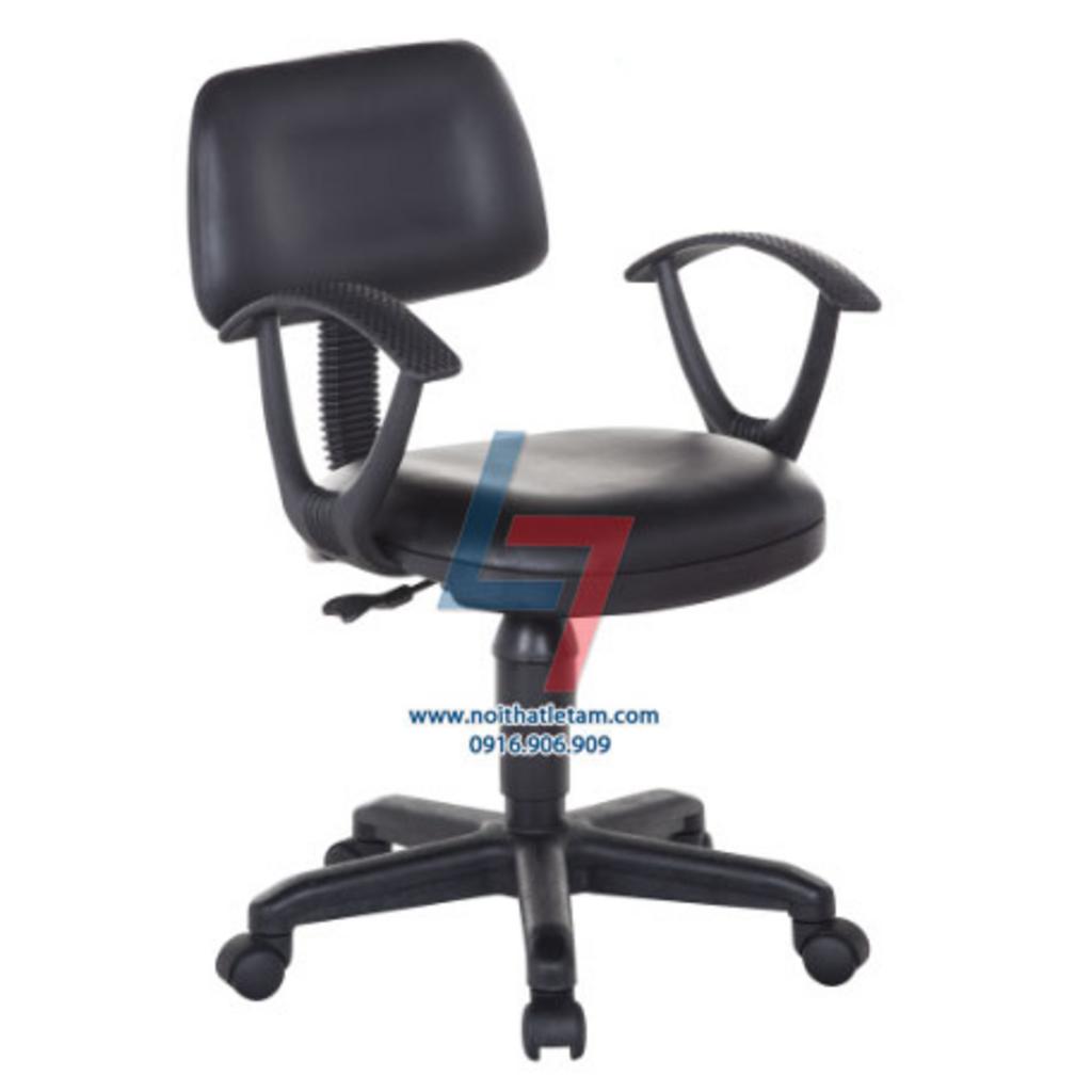 Hình ảnh cận cảnh chất liệu simili và vải cao cấp trên ghế văn phòng DP 501TN.