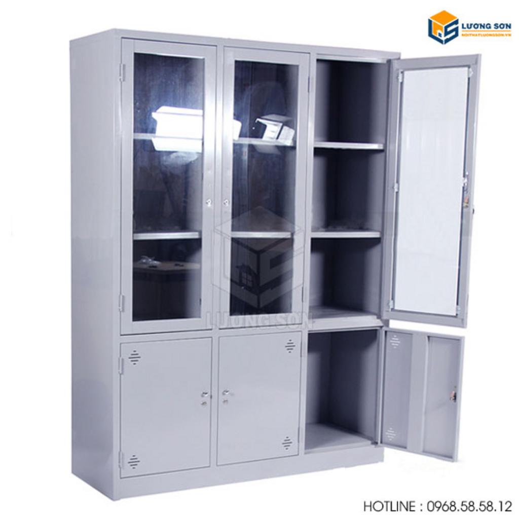 Lớp sơn tĩnh điện trên tủ TS07 giúp chống rỉ sét và giữ màu sáng bóng.