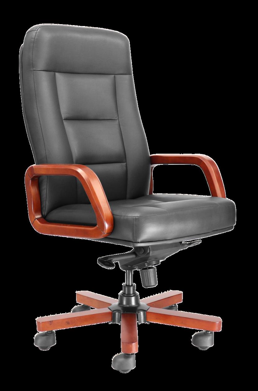 Close-up: chất liệu da vinyl/da thật của Ghế President — sang trọng và dễ vệ sinh.