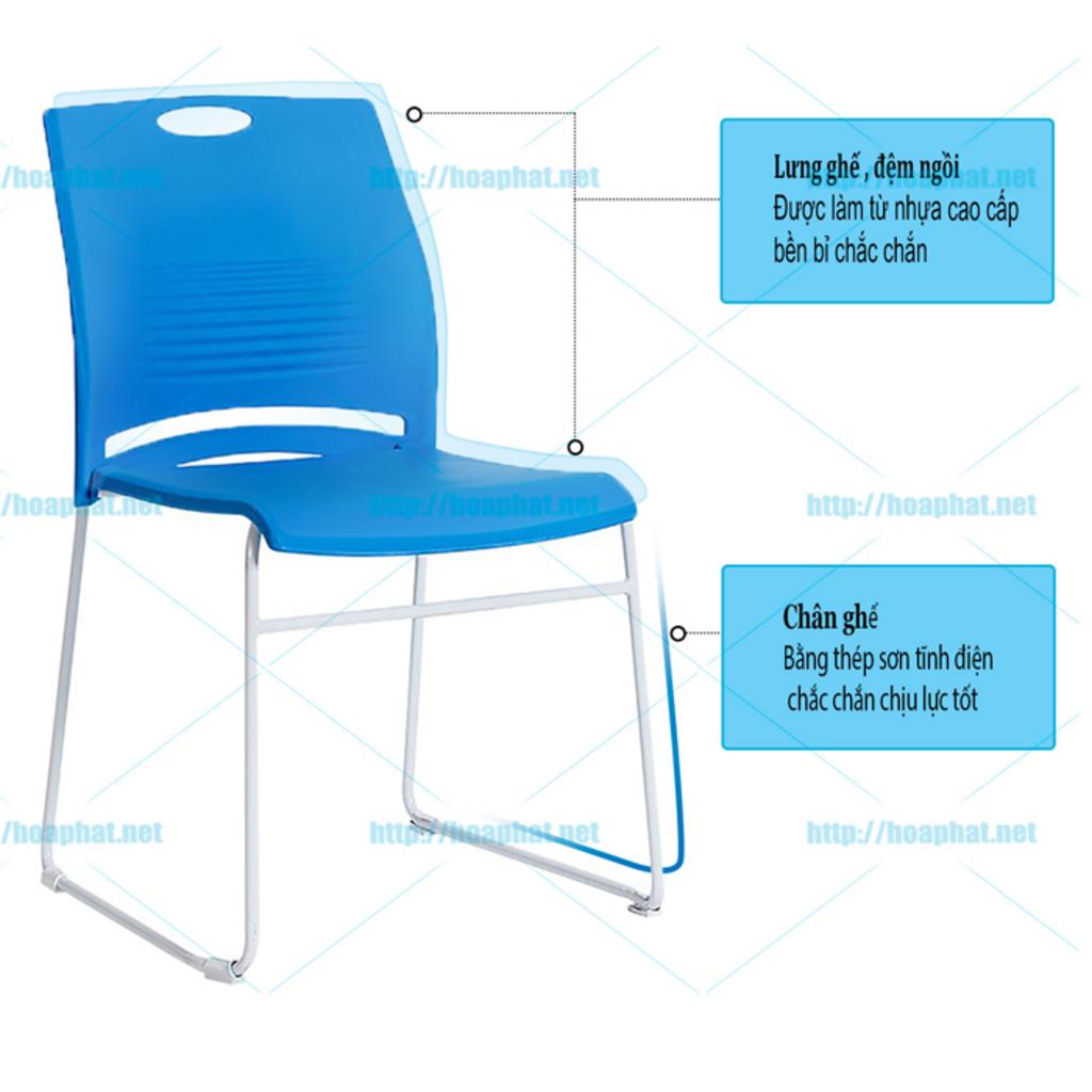 Đệm mút đúc đàn hồi cao, bọc nỉ giúp tăng cảm giác thoải mái và chống nóng khi ngồi lâu.