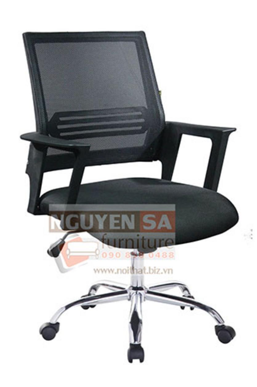 Đệm ngồi mút dày bọc vải hoặc simili kết hợp sự êm ái và sang trọng cho Ghế văn phòng DP 504TN.