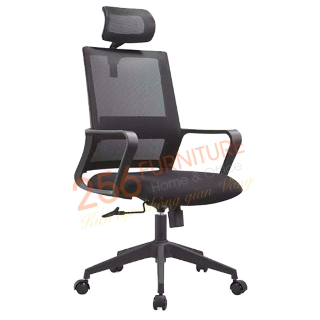 Đệm ngồi và tựa lưng bọc simili cao cấp êm ái cho cảm giác dễ chịu khi làm việc.