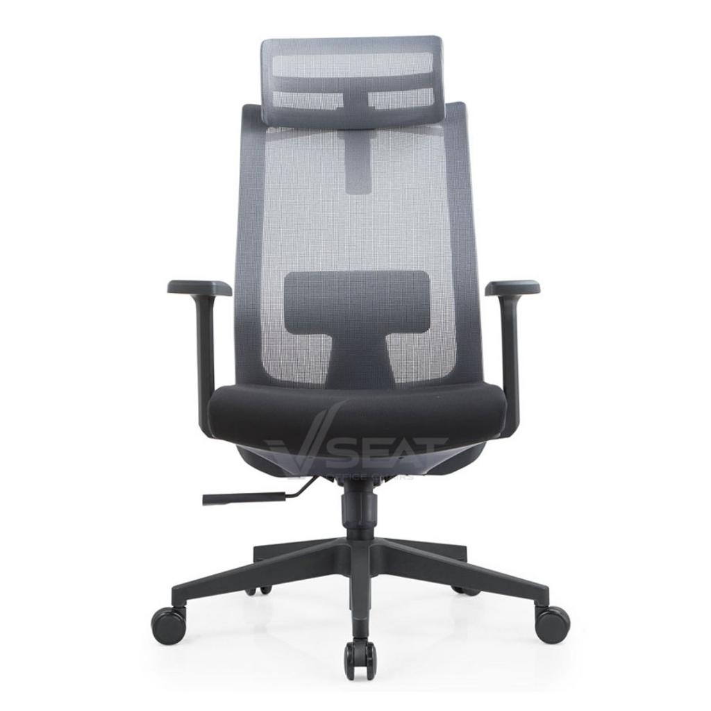 Chân ghế nhôm đúc 5 cánh nhập khẩu cho độ bền và thẩm mỹ tối ưu.