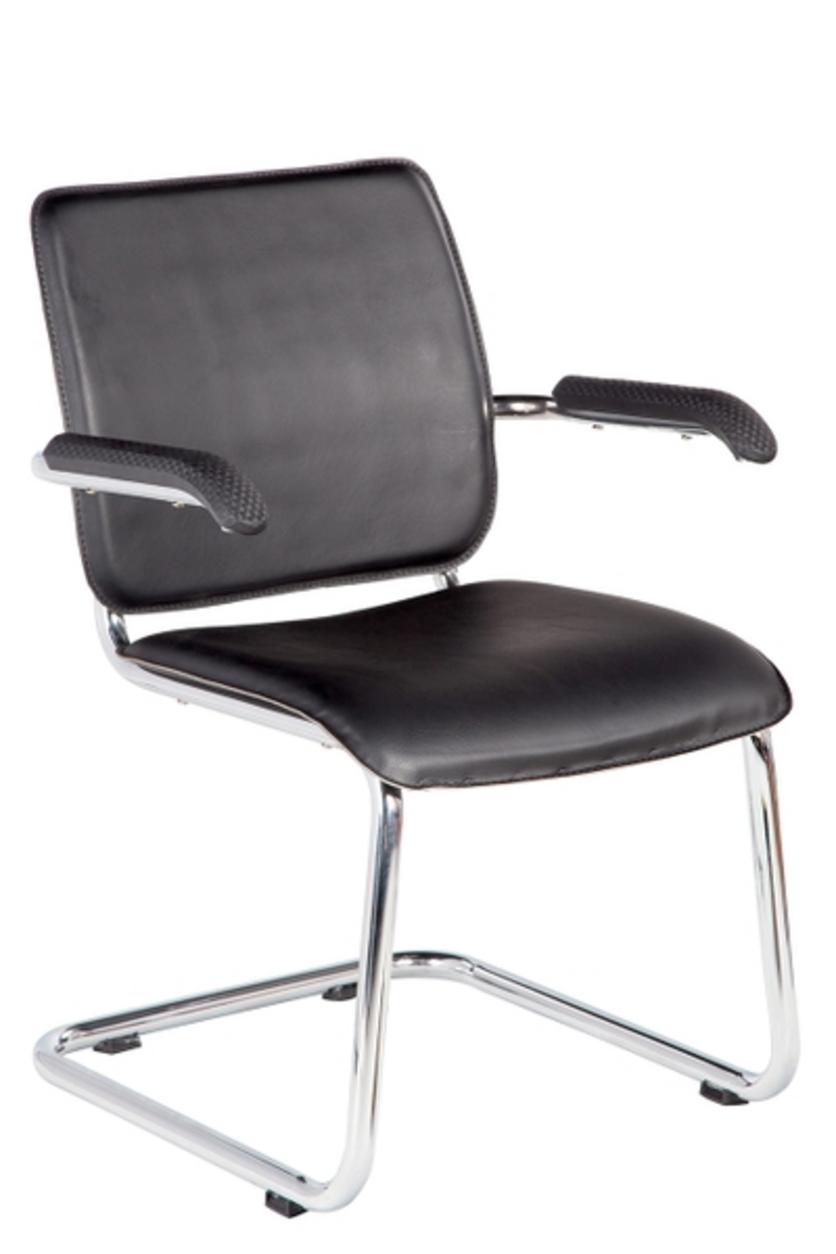 Ghế văn phòng DP416 với thiết kế chân quỳ inox bền bỉ, nệm ngồi simili/vải sang trọng.