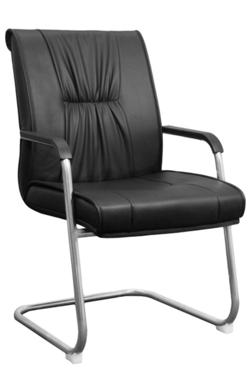 Hình ảnh chính của ghế văn phòng DP442 với thiết kế chân quỳ inox sang trọng và đệm mút êm ái.