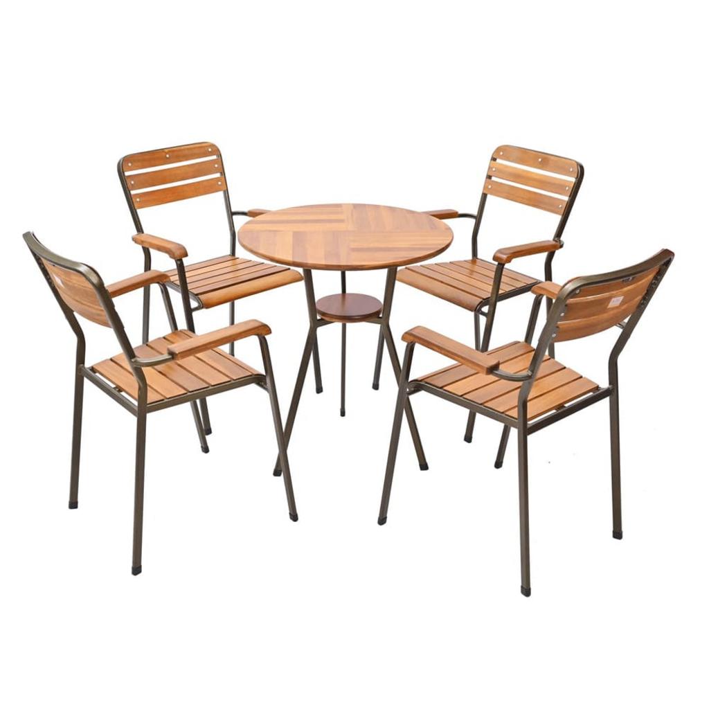 Hình ảnh cận cảnh vân gỗ Acacia 10 năm tuổi đang được sử dụng.