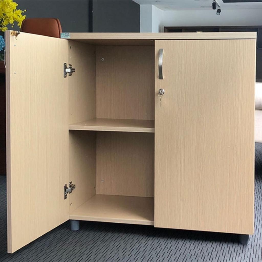 Chất liệu gỗ MFC phủ melamine giữ độ bền đẹp và chống trầy xước hiệu quả.