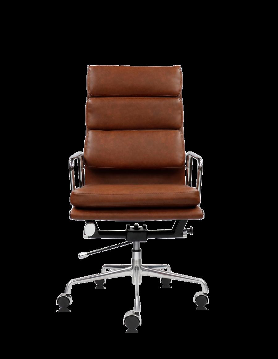 Ghế Wesley 01 — vẻ ngoài lãnh đạo, nệm dày 60mm và chân mạ chrome.