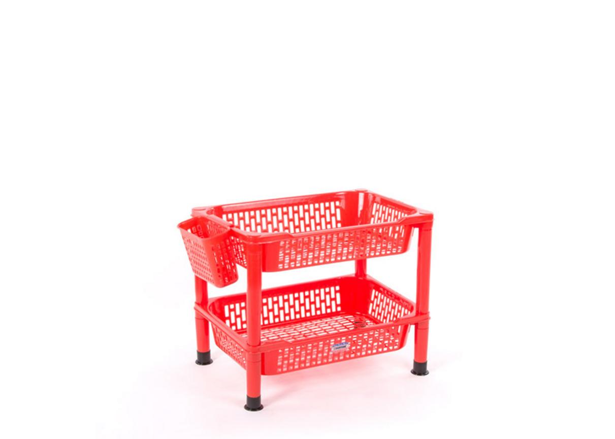 Kệ kiểu 2 ngăn No.K736/2 — gọn, nhiều màu, đặt vừa dưới bồn rửa hoặc trên kệ bếp.