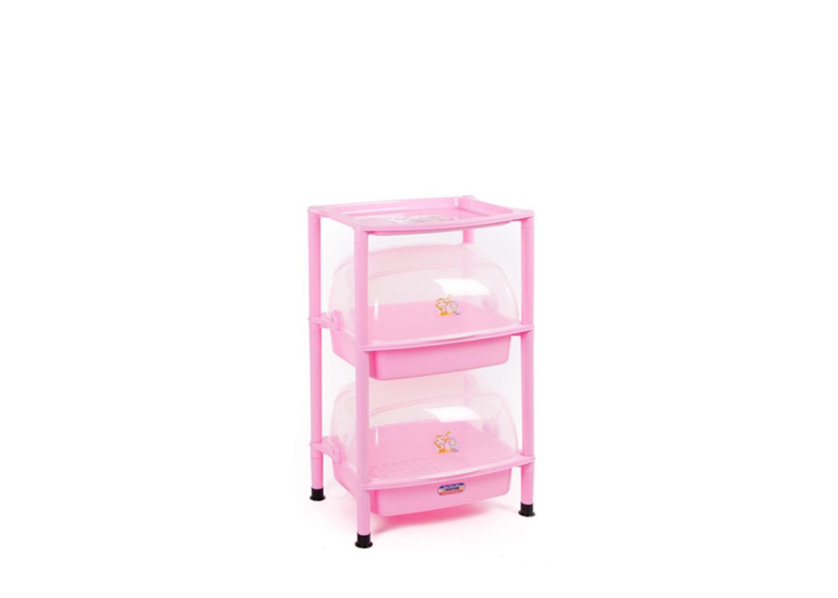 Kệ nắp nhỏ 2 ngăn No.K722/2 trong bối cảnh bếp hiện đại — gọn gàng và sạch sẽ.