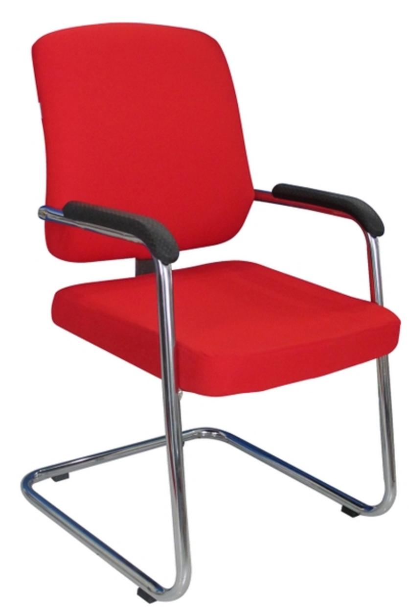 Ghế văn phòng DP4528 với thiết kế chắc chắn, đệm mút êm ái và khung chân inox sáng bóng.