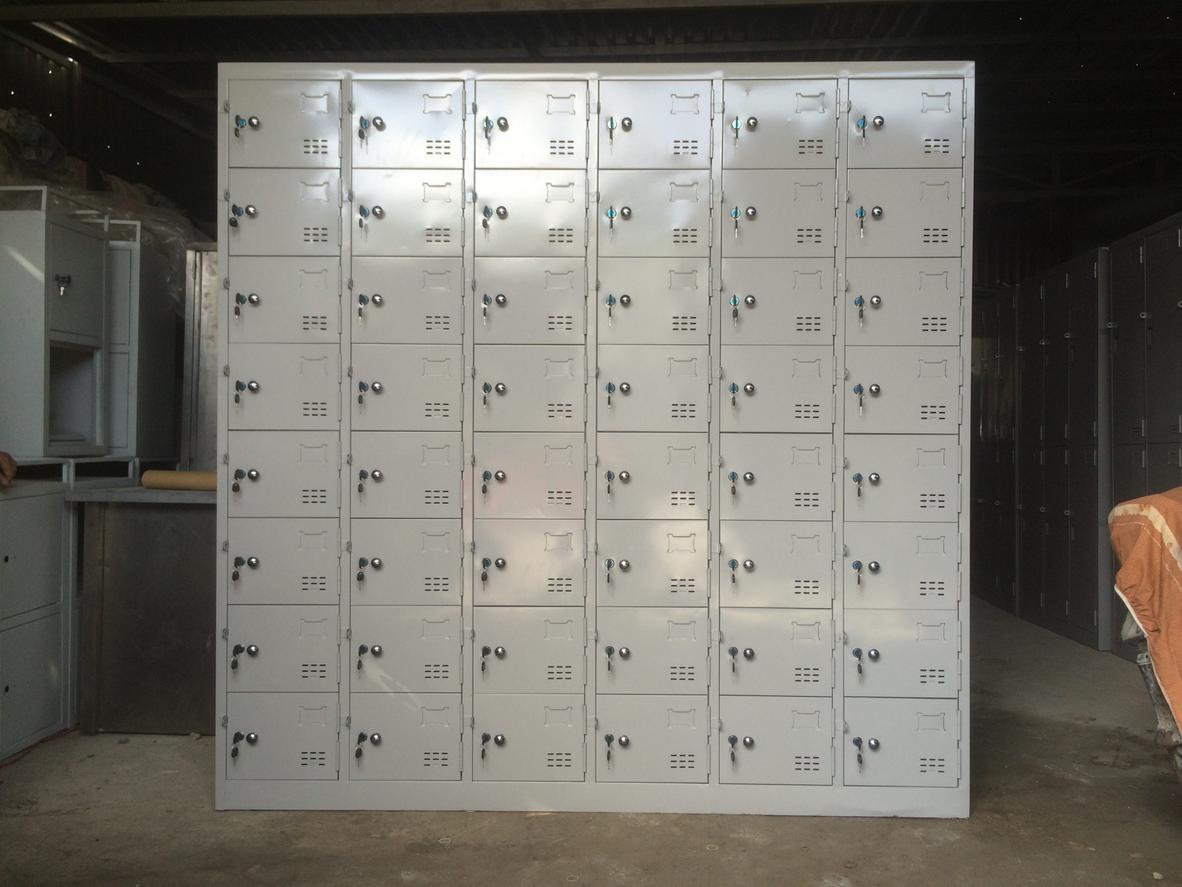 Tủ locker 48 ngăn 6 khoang 48C6K — giải pháp lưu trữ gọn gàng cho đội ngũ lớn.