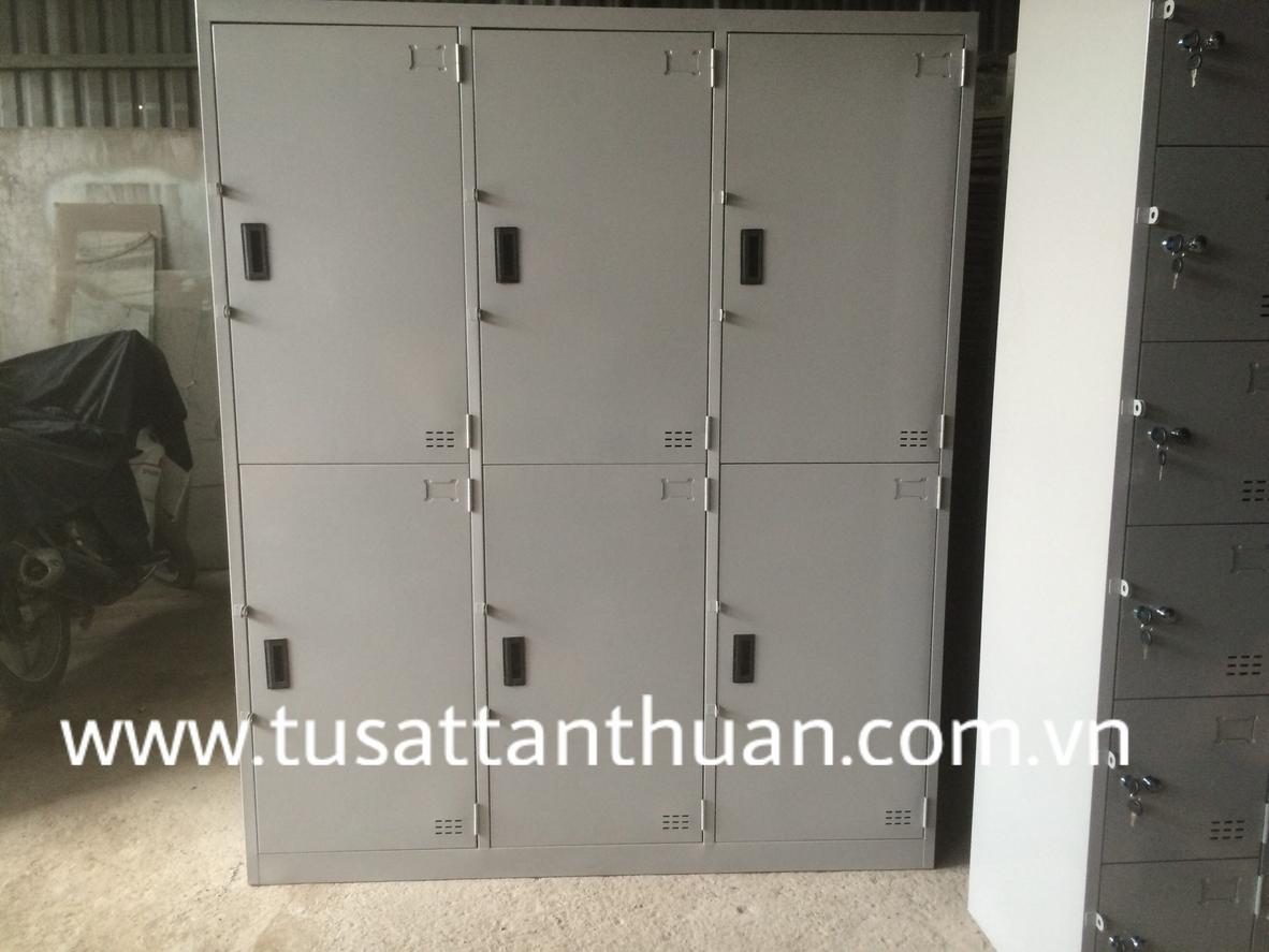 Tủ locker 6 ngăn TYC6C3KH — thiết kế thực tế, phù hợp văn phòng, trường học và phòng gym.
