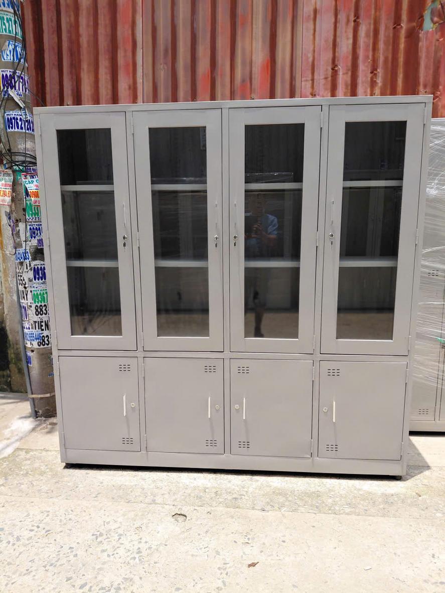 Tủ sắt hồ sơ 4 khoang 8CMG — sang trọng, bền bỉ và tối ưu lưu trữ cho văn phòng.