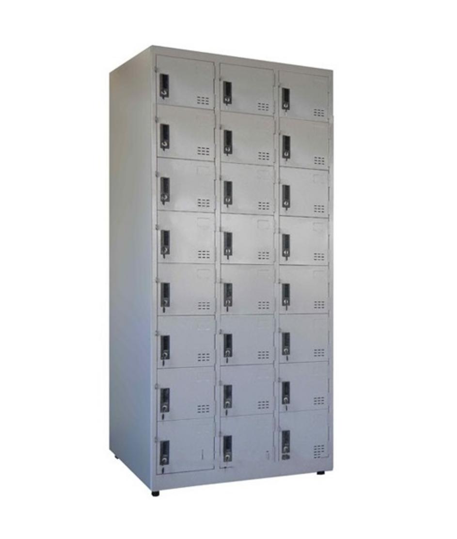 Hình ảnh khóa riêng biệt trên mỗi ngăn tủ đảm bảo bảo mật cá nhân.