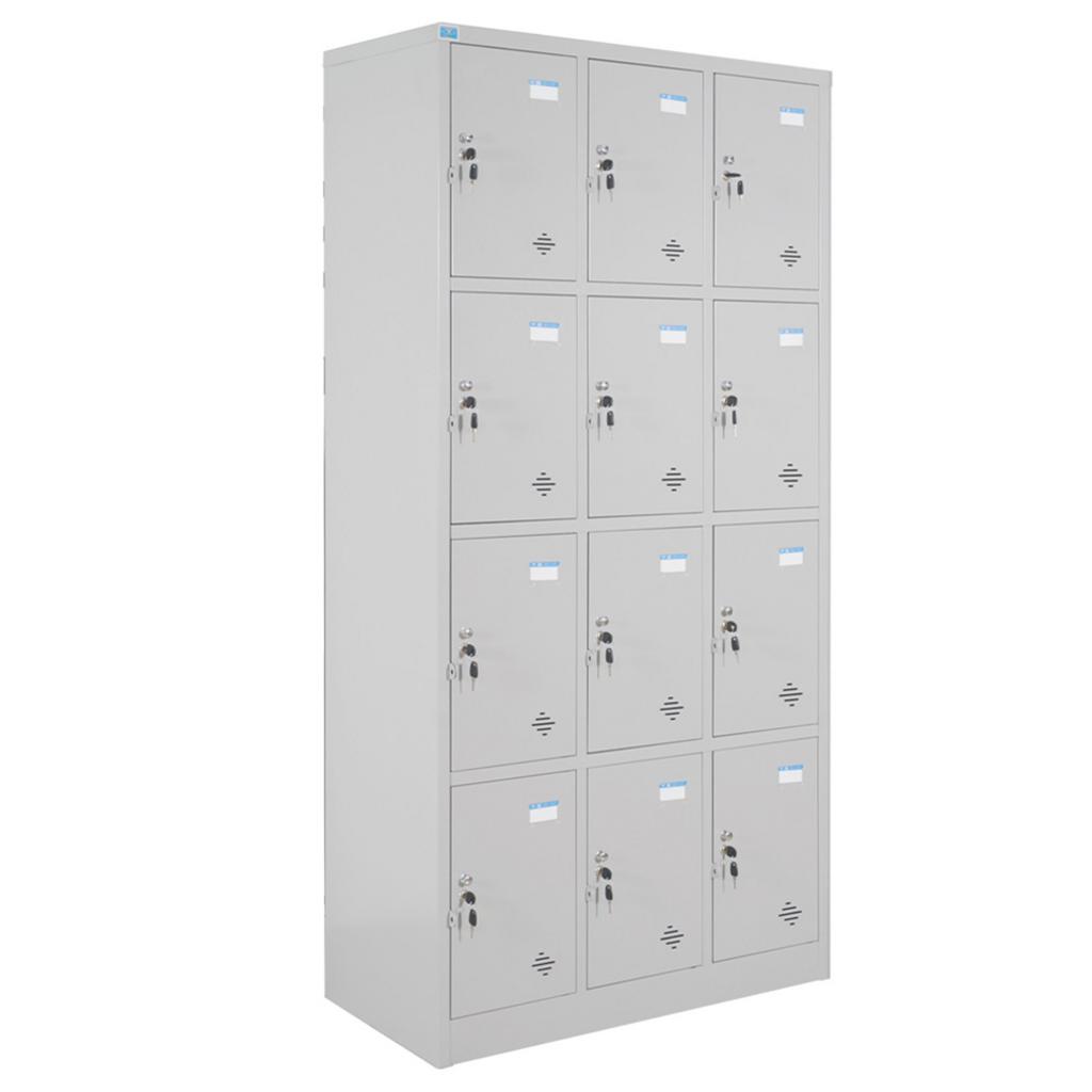 Khóa locker tay nắm liền cùng tai khóa móc cho bảo mật tối ưu.