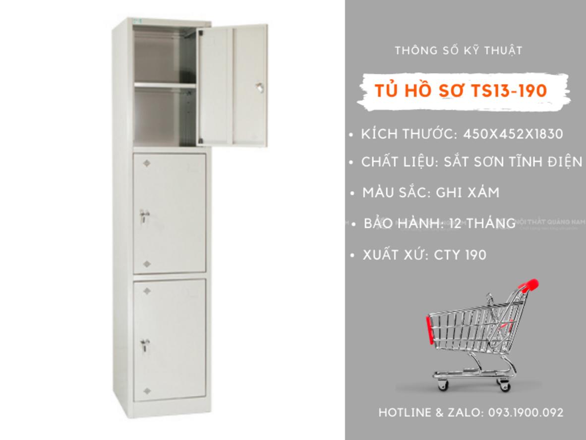 Khóa tai ngoài an toàn của tủ sắt TS13 bảo vệ tài sản hiệu quả.