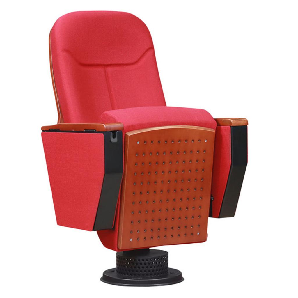 Khung inox kết hợp nhựa vững chắc, bền bỉ, tạo điểm nhấn thẩm mỹ cho Ghế hội trường P852.