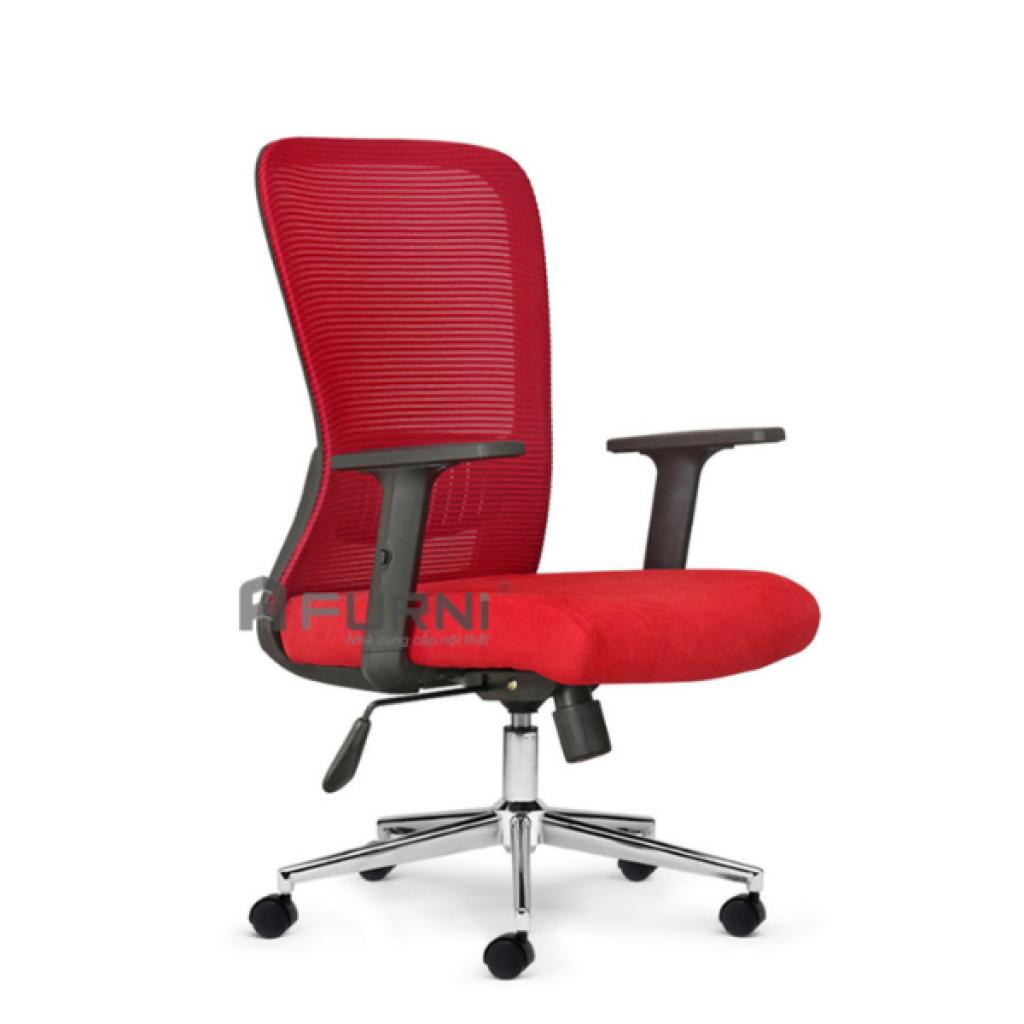 Khung lưng ghế lưới thoáng khí giúp người ngồi luôn mát mẻ, thoải mái trong suốt ngày làm việc.