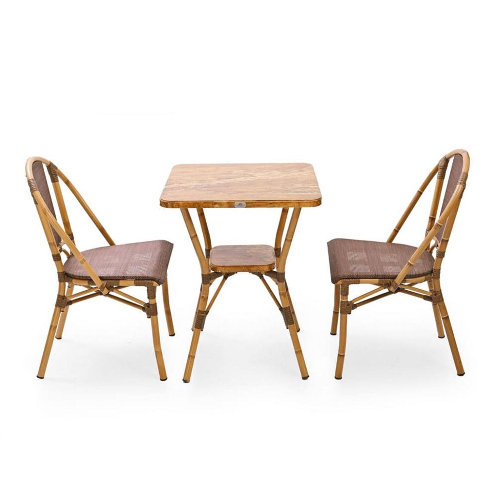 Khung nhôm sơn tĩnh điện 3 lớp bền bỉ và chống gỉ sét cho ghế ngoài trời.