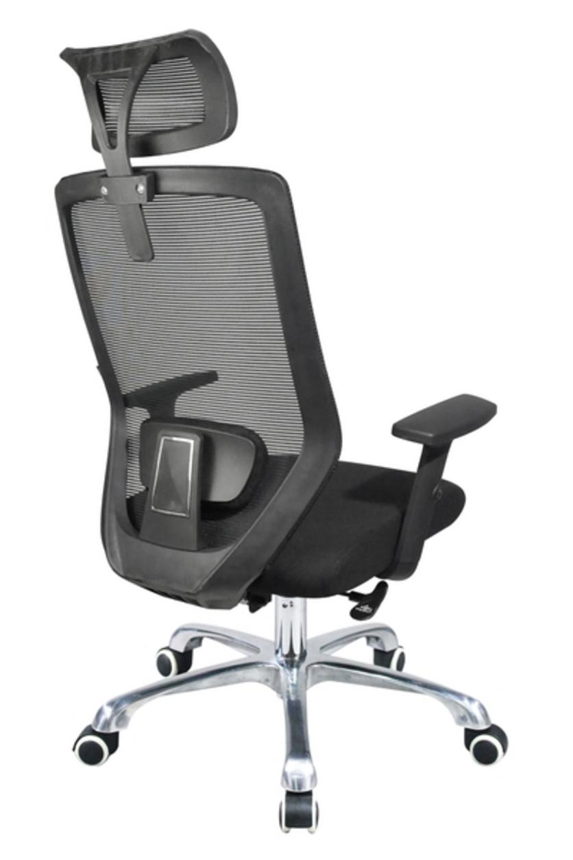 Khung ghế nhựa bọc lưới thoáng mát giúp duy trì sự thoải mái suốt ngày làm việc.