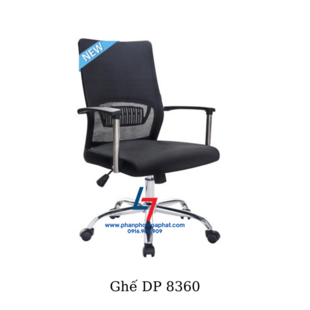 Khung ghế bọc vải lưới thoáng khí giúp giữ mát và thoải mái khi ngồi lâu.