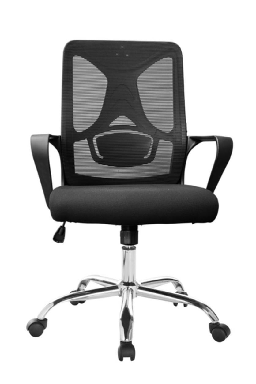 Khung nhựa đen cách điệu của Ghế văn phòng DP8379, vừa vững chắc vừa tinh tế.