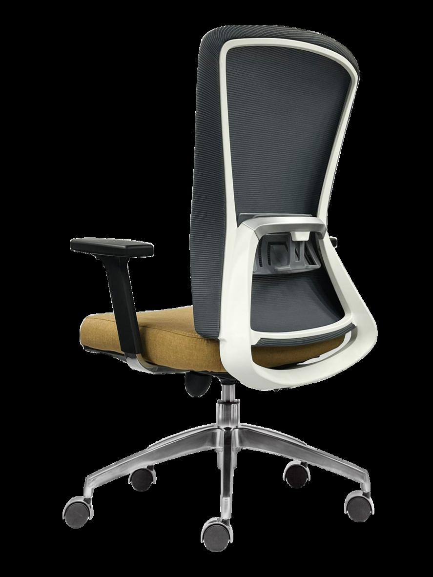 Phuộc mạ chrome tiêu chuẩn BIFMA và chân ghế bền bỉ.