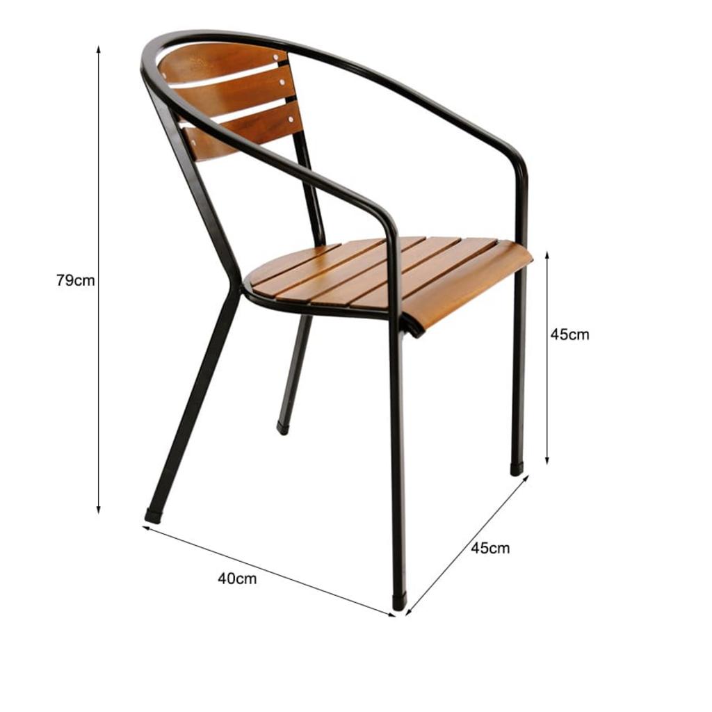 Khung sắt ống elip phủ sơn tĩnh điện chống gỉ mang lại sự bền bỉ cho ghế.