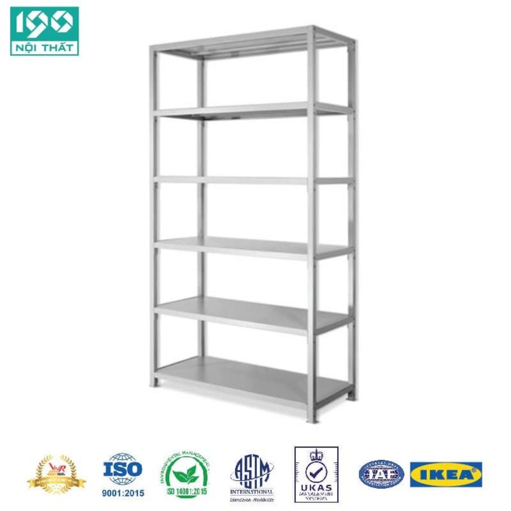 Cận cảnh khung sắt sơn tĩnh điện chống gỉ của giá sách GS02-1, thể hiện độ bền và chất lượng cao.