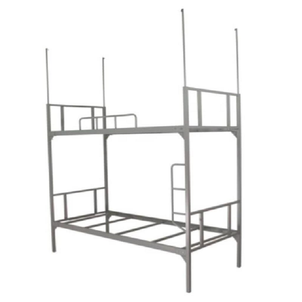 Khung thép sơn tĩnh điện bền bỉ, giữ màu lâu dài của Giường sắt JS-2T-H-G.