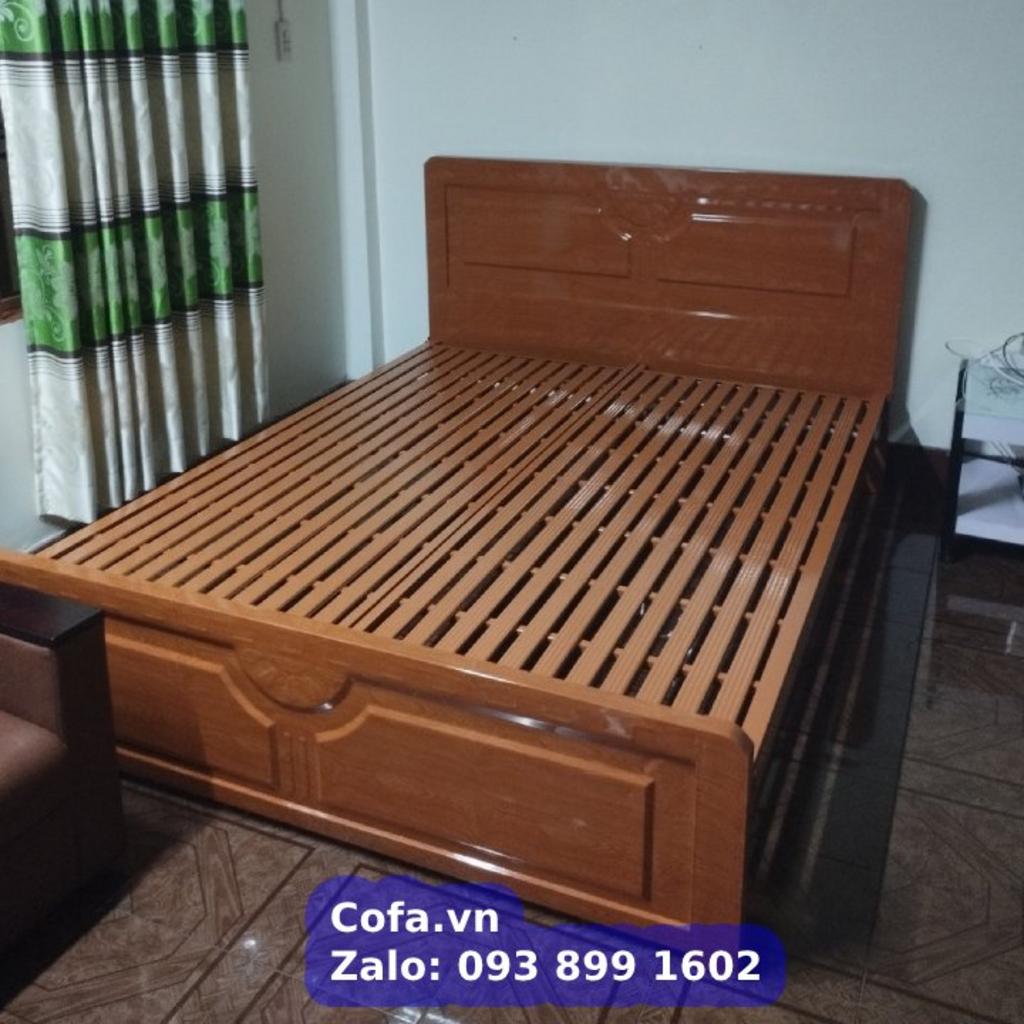 Hình ảnh kích thước giường rộng 140cm x 200cm mang lại không gian ngủ thoải mái.