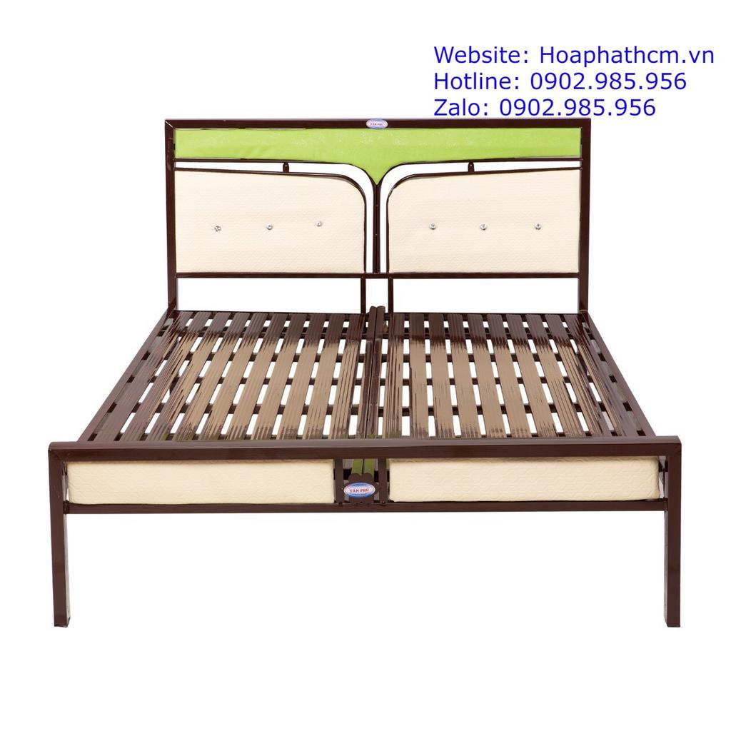 Ảnh minh họa kích thước tiêu chuẩn 160cm x 200cm của giường.