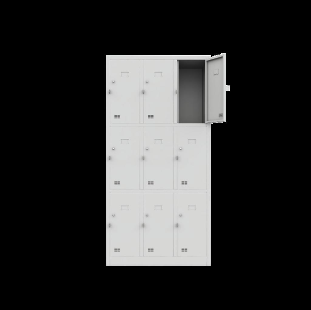 Lỗ thông gió trên cánh tủ giúp hạn chế ẩm mốc và mùi khó chịu.