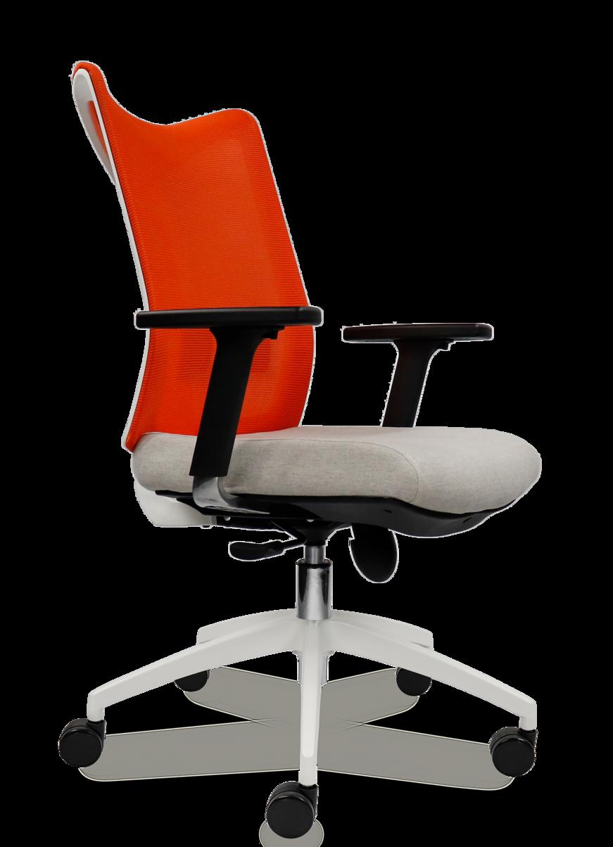 Tựa lưng lưới giúp thoáng khí, giảm nóng lưng khi ngồi lâu.