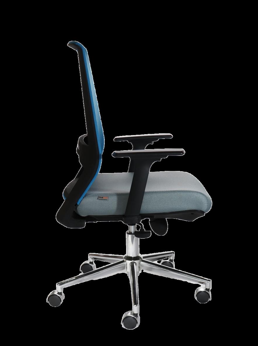 Lưng lưới thoáng — giữ mát suốt ngày làm việc.