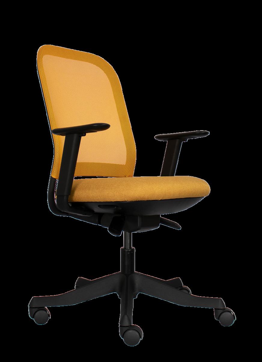 Tựa lưng lưới giúp thoáng khí, giảm bí mồ hôi trong ngày làm việc.