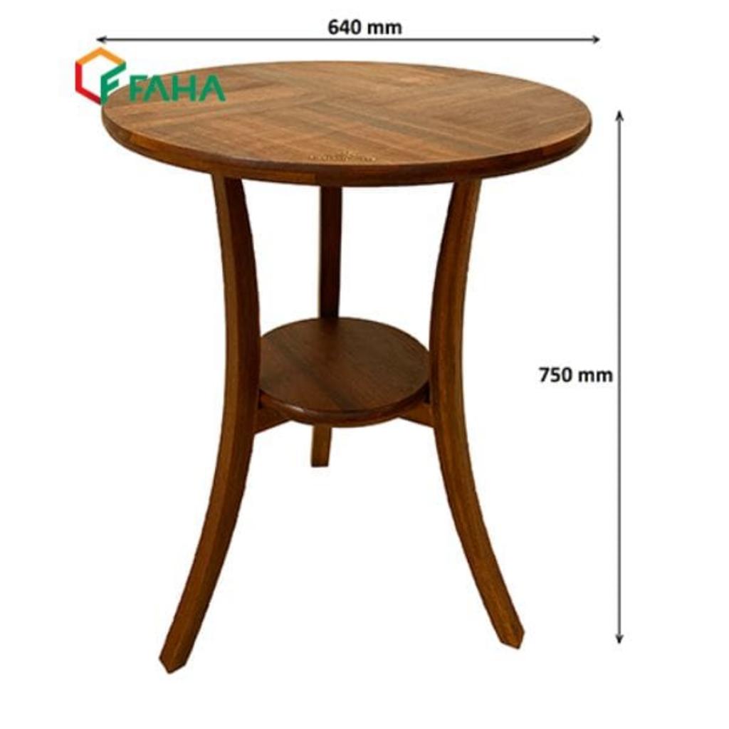 Mặt bàn tròn 80cm của Bàn Fansipan Valley 02 tối ưu cho không gian ngoài trời.