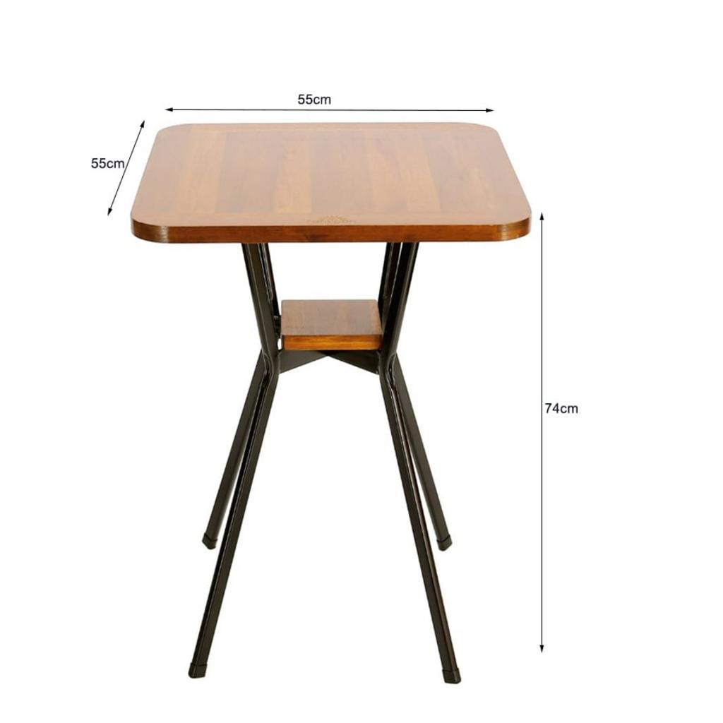 Mặt bàn vuông dày 24mm với thiết kế tháo lắp DIY tiện lợi.