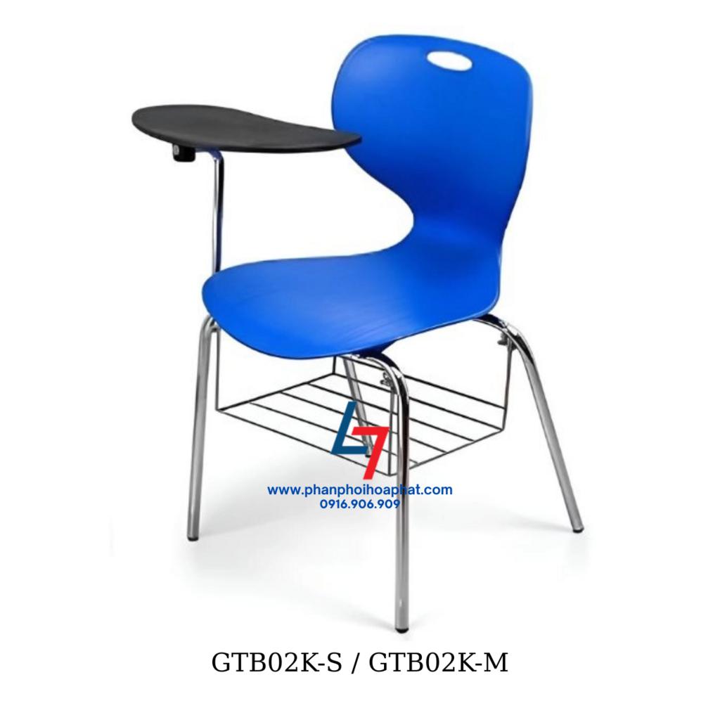 Mặt ngồi và tựa lưng nhựa PP nguyên khối bền bỉ, dễ vệ sinh và thoải mái.